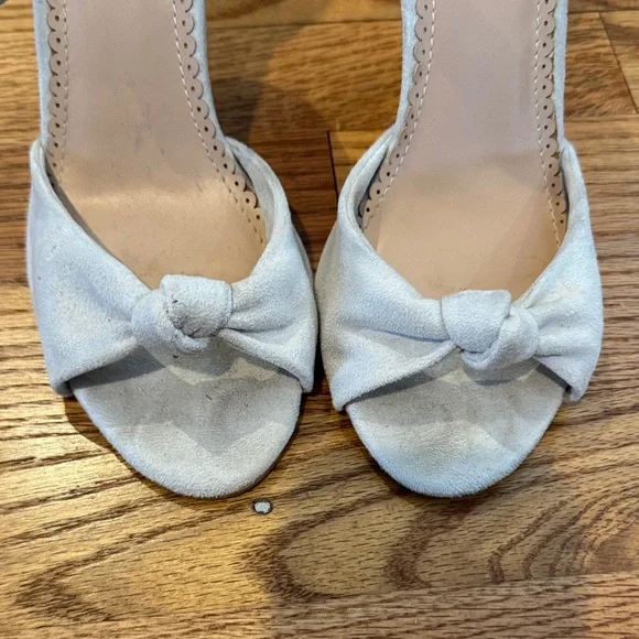 Chic Cream Ankle Strap Heels - Picture 3 of 15